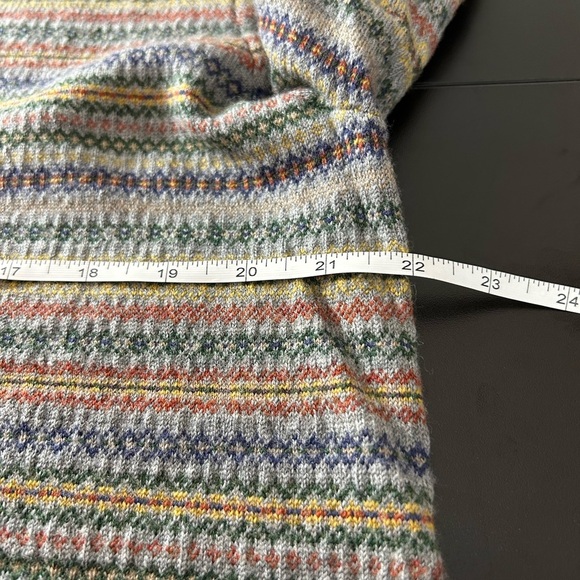 Lands End Sweater V-Neck Men's Wool Vintage Size XL - Picture 5 of 6